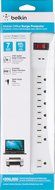 Belkin 8-Outlet Power Strip Surge Protector with 6-Foot Power Cord and Telephone Protection, 3500 Joules (BSQ800bg06...