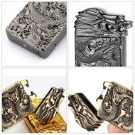 MeanHoo Portable High-end Metal Retro Draon electronic lighters Usb Rechargeable flameless windproof cigar usb... N3
