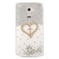 Spritech(TM) LG G Stylo Hard Case,Bling Crystal 3D handmade Rhinestone Design Clear Phone Cover White Flower for... N12