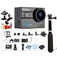 Andoer 2.0&quot; LCD 4K WiFi Ultra HD Action Sports Camera 16MP 25FPS 1080P 60FPS 4X Zoom 25mm 173 Degree with 8in1... N2