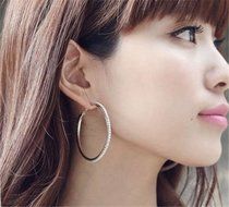 Ear Hoop FASHION SHINE Crystal Rhinestone Dangle Earrings Party Jewelry ue50 N6