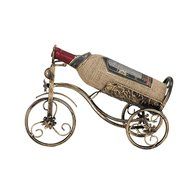 Spritech(TM) European Vintage Style Portable Wine Rack Bronzed Metal Bottle Iron Holder N6