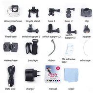 Generic 4K HD Wi-Fi Sports Action Camera 2.0 Inch 16MP 170 Degree Ultra-wide Angle Lens Action Bicycle Motorcycle... N2