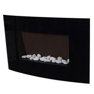 35"x22" 1500w Adjustable Electric Wall Mount Fireplace Heater Xl Large with Remote N2