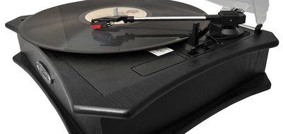 Pyle Home PVNTT5UB Retro Style Vinyl Turntable with USB-To-PC Recording (Black) (Discontinued by Manufacturer)
