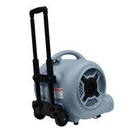 XPOWER P-830H 1-HP 1600-CFM 3 Speed Professional Air Mover with Telescopic Handle and Wheels, 8.5-Amp N9