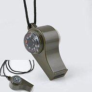 Hiking 3 in1 Outdoor Camping Emergency Survival Gear Whistle Compass Thermometer N8