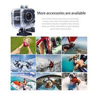 SJCAM 12mp 1080p 1.5 Inch LCD Display 170&deg;a+ Hd Wide-angle Sports Helmet Camera - Silver