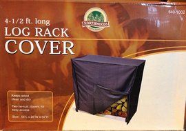 Northwoods Log Rack Cover 4 Foot Long Waterproof 600D Polyester Fabric 54