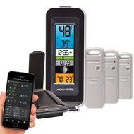 AcuRite 01060M Color Thermometer Display &amp; 3-Sensor Temperature and Humidity Smart Home Environment System with... N2