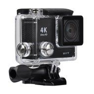 YELIN Wifi Action Camera (Silver) 4K25, 1080p60 170 Degree Lens +Extra 1 Batteries N2