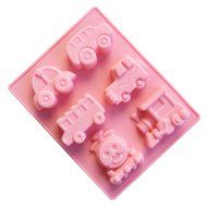 Always Your Chef Cars Silicone Muffin Cups Handmade Soap Molds Biscuit Chocolate Ice Cake Baking Mold Cake Pan...