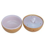 Ecurson LED Touch Wood Aroma Ultrasonic Humidifier USB Essential Oil Diffuser Cute Round Home Office Air Purifier... N13