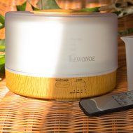 LEWONDE 4 IN 1 500ml Aromatherapy Essential Oil Diffuser Humidifier with Remote Control Color Light Changing and... N6