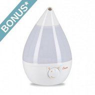 Crane White Drop Shape Ultrasonic Cool Mist Humidifier (Quantity of 1)