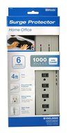 Woods 041453 6-Outlet Home/Office Surge Protector with 4-Foot Cord, 1000 Joules of Protection N2