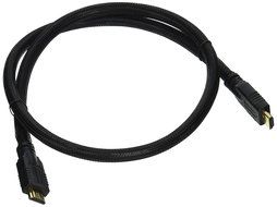 Monoprice Commercial 6ft 24AWG CL2 High Speed HDMI Cable With Ethernet w/ Net Jacket - Black N3