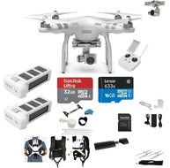 DJI Phantom 3 Advanced Quadcopter Drone with 2.7K HD Camera EVERYTHING YOU NEED Kit + 2 Total DJI Batteries +...