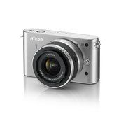 Nikon 1 J1 10.1 MP HD Digital Camera System with 10-30mm VR 1 NIKKOR Lens, 8 GB SD Card, and Case (White) N7