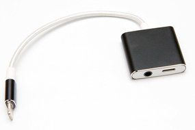 iPhone 7 Lightning to 3.5mm Power Audio Charge Headphone Jack Adapter Cable - Lightning Charging Port and Music... N4