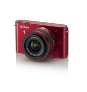 Nikon 1 J1 10.1 MP HD Digital Camera System with 10-30mm VR 1 NIKKOR Lens, 8 GB SD Card, and Case (White) N10
