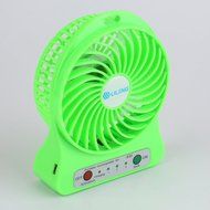 ER CHEN Portable Mini USB Fan 4-inch Vanes 3 Speeds Rechargeable Desktop Fan Battery/ USB Powered (White) N8