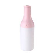 MyLifeUNIT Bottle Shaped USB Car Humidifier Atomizer with LED Light for Car Home Office Use (Pink) N3