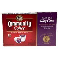Community Coffee Mardi Gras King Cake K-Cups, 72 Count