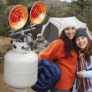 Avenger Tank Top Propane Heater - Double Burner, 30,000 BTU, Model# FBDTP30