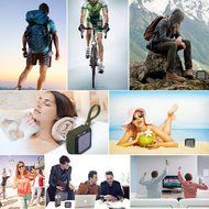 Evershop Portable Outdoor Bluetooth Speaker,Shower Waterproof Wireless Speaker with 10 hours Battery Life for... N3