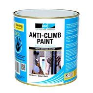 Anti Climb Security Paint in Black, Red or Grey 2.5 Litres (Black) by New Venture Products Ltd