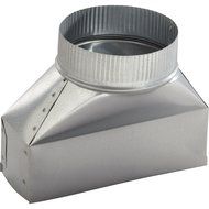 Broan 413 3-1/4&quot; x 10&quot; to 8&quot; Round Duct Transition, NA