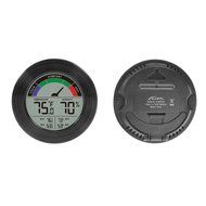 Thermometer &amp; Hygrometer Weather Station with Color Comfort Meter in Metal Casing (BRONZE) N16