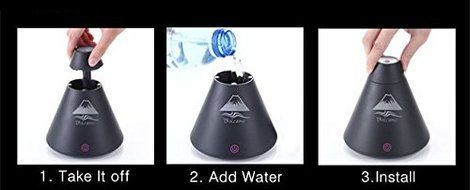 2016 portable USB Essential oil humidifier diffusing ultrasonic air humidifier for home mini aroma (Black) N2