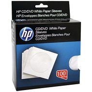 New HP HPWS100RB CD/DVD Storage Sleeves (100 pk)