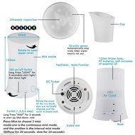 Essential LED Oil Ultrasonic Aromatherapy Aroma Diffuser Air Humidifier Purifier :New by WW shop N8