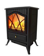 AKDY 16" Retro-Style Floor Freestanding Vintage Electric Stove Heater Fireplace AK-ND-18D2P (Pure White) N18