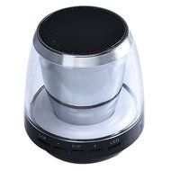 DDLBiz Portable Cylinder LED Bluetooth Speaker Card USB For iPod iPhones PC Black