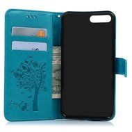 iPhone 7 Plus Case (5.5 inch) - Wallet Flip Folio Stand Case Embossed Flower Tree PU Leather Case Shockproof Soft... N66