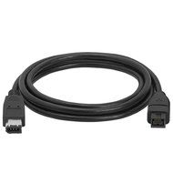 Cmple - 9 PIN/ 6PIN BILINGUAL FireWire 800 - FireWire 400 Cable -15FT, Black N2