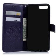iPhone 7 Plus Case (5.5 inch) - Wallet Flip Folio Stand Case Embossed Flower Tree PU Leather Case Shockproof Soft... N70