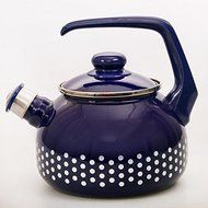Sweet Pea Enamel Kettle. 2.1-qt. Dark Blue N3