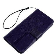 iPhone 7 Plus Case (5.5 inch) - Wallet Flip Folio Stand Case Embossed Flower Tree PU Leather Case Shockproof Soft... N71