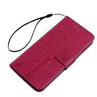 iPhone 7 Plus Case (5.5 inch) - Wallet Flip Folio Stand Case Embossed Flower Tree PU Leather Case Shockproof Soft... N74