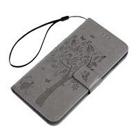 iPhone 7 Plus Case (5.5 inch) - Wallet Flip Folio Stand Case Embossed Flower Tree PU Leather Case Shockproof Soft... N75