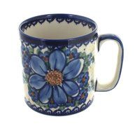 Polish Pottery Daisy Surprise Coffee Mug