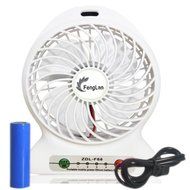 FengLan Portable Lithium Battery Fan 4-inch Vanes 3 Speeds Rechargeable Desktop Fan Mini Desk Fan Portable Handheld... N13