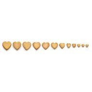 Lekue Cookie Cutter Puzzle, Hearts, Red N8