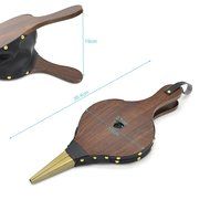 Wood Bellows, Pretty Handy Fireplace Bellows 16" x 7" Air Bellow Fireplace Blower Leather Bellows Fire Bellows... N6