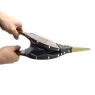 Wood Bellows, Pretty Handy Fireplace Bellows 16" x 7" Air Bellow Fireplace Blower Leather Bellows Fire Bellows... N7